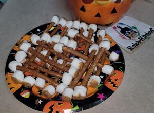 Una foto de Halloween cotonetes sucios