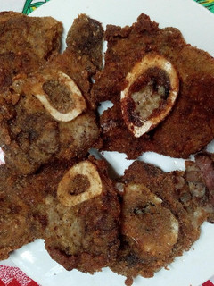 Una foto de Milanesa de "osobuco" 👌👏😎