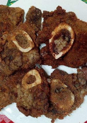Una foto de Milanesa de "osobuco" 👌👏😎