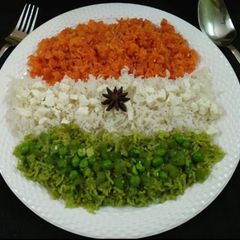 A picture of Tiranga Pulao.
