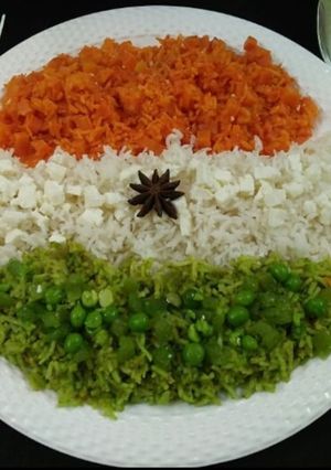A picture of Tiranga Pulao.