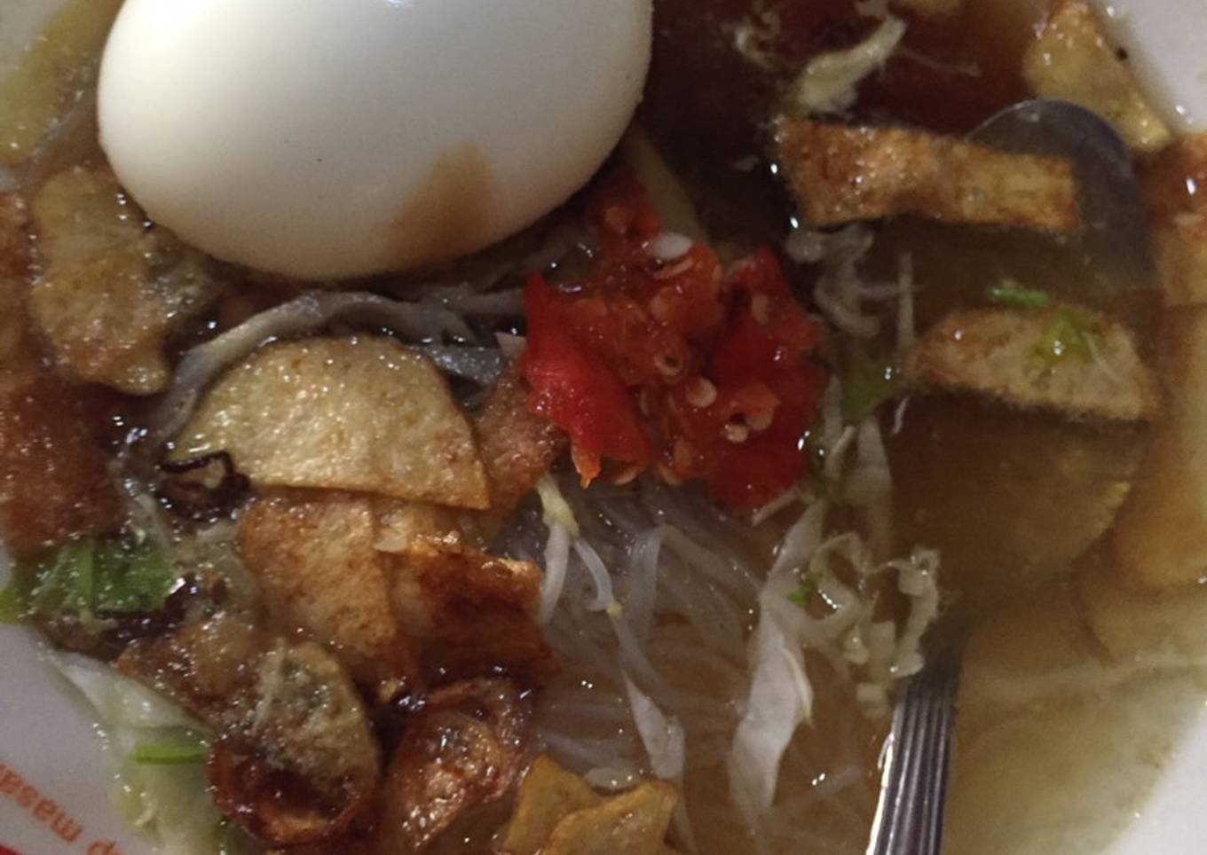 Soto Telur Rebus