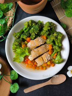 Foto resep Sup Salmon Brokoli Wortel
