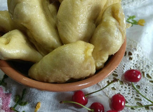 Фото Вареники с вишней на пару 🍒🍒🍒.