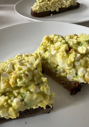 A picture of Avocado Egg Salad Toast.