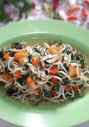 Foto resep Oseng kangkung toge
