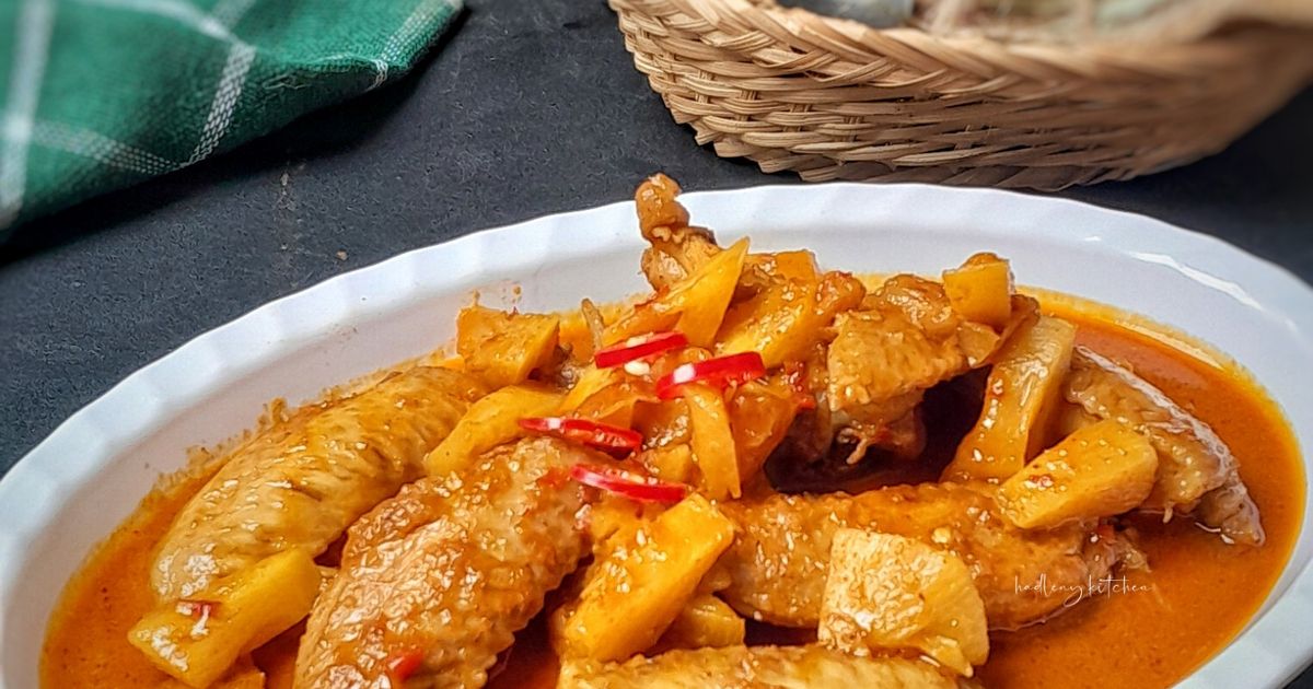 Gulai Pedas Sayap Ayam Nanas