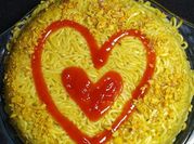 A picture of indomie with tomatoes