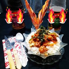 A picture of Crispy Orange Chicken Rice Bowl.