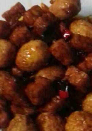 Foto resep Telor puyuh tempe bumbu kecap