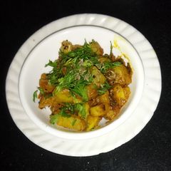 A picture of Jeera Aloo.