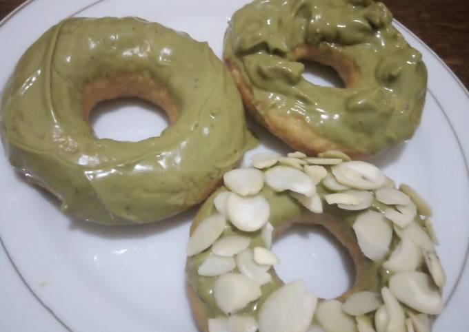 Cara Membuat Donat kentang greentea Enak