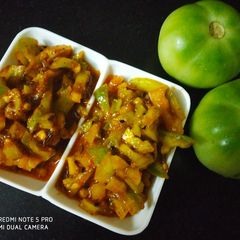Green tomato pickle A picture of Green tomato pickle.