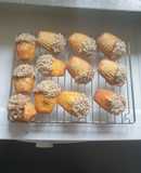 Nutty Chocolate coated Madeleines