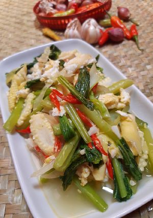 Foto resep Resep Tumis Sawi,Jagung Muda