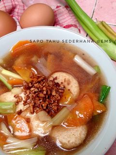 Foto resep Sapo Tahu Sederhana