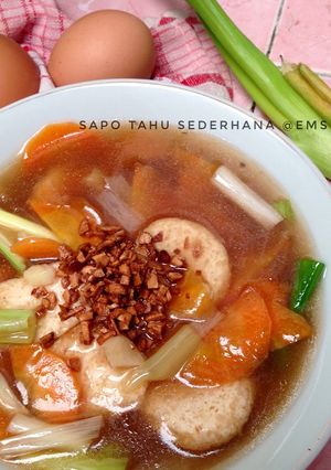 Foto resep Sapo Tahu Sederhana