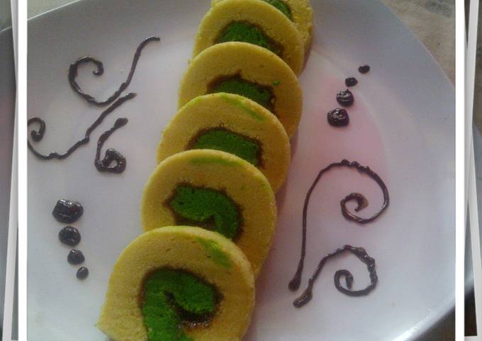 Mini Roll Cake Lembut ( bolu gulung )
