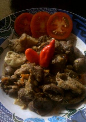 Foto resep Jeroan Bumbu Rujak Tomat Kencur 