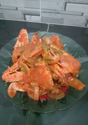 Foto resep Rajungan saos padang