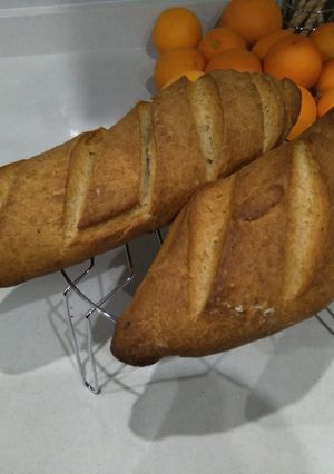Una foto de Pan con aceite de oliva