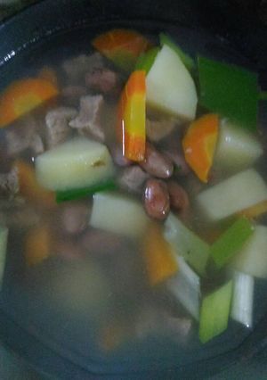 Foto resep Senerek / sop kacang merah