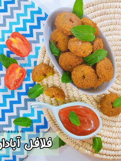 عکسی از دستور فلافل آبادان