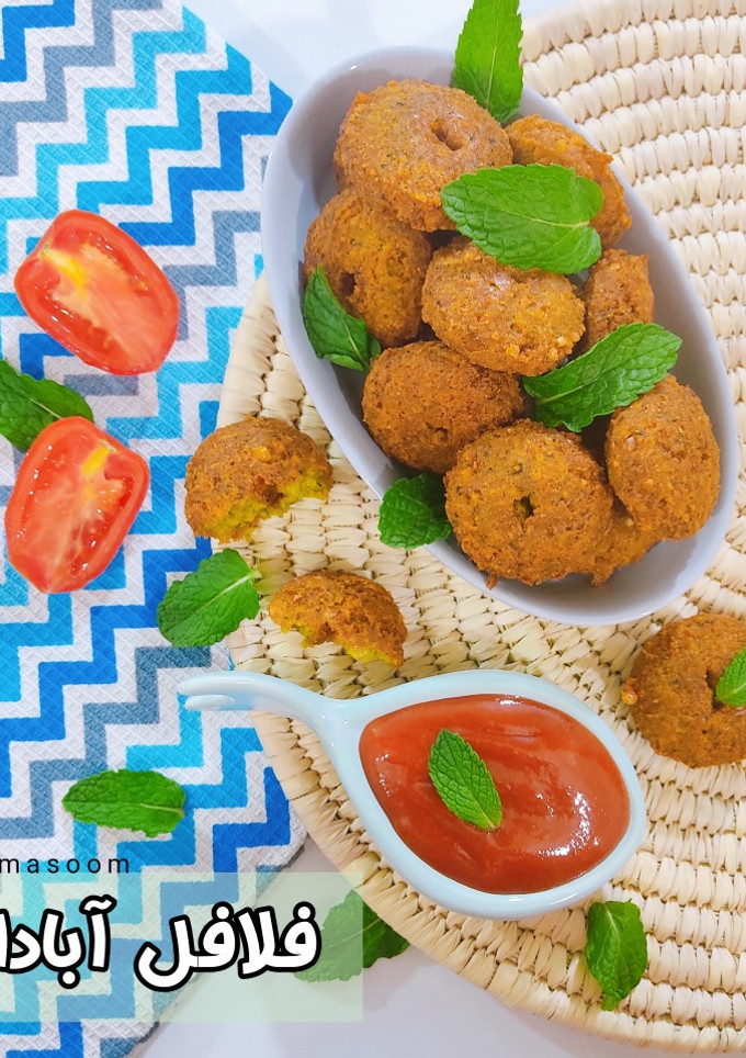 عکسی از دستور فلافل آبادان