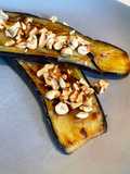 Miso Glazed Aubergine With Toasted Cashews 🍆