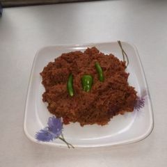 A picture of Banana stem fry.