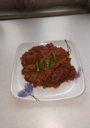 A picture of Banana stem fry.