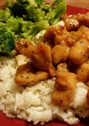 A picture of Orange chicken.