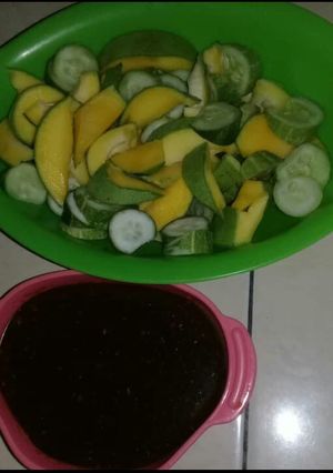 Foto resep Rujak Mangga+Timun