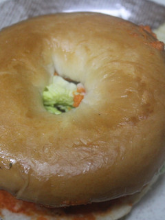 Una foto de Hamburguesas con gazpacho en baguels