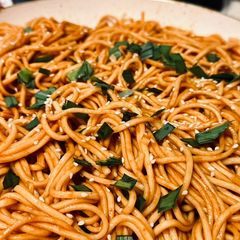 A picture of Chilli garlic noodles 🍜🍜.