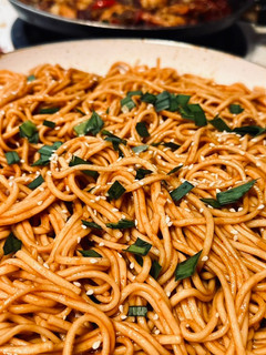 A picture of Chilli garlic noodles 🍜🍜.