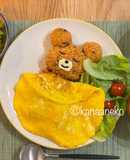 泰迪熊造型-日式歐姆蛋包飯🧸💝