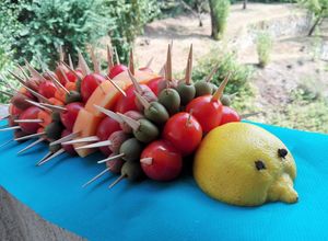 Una foto de Aperitivo erizo para picnic con niños