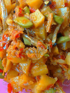 Foto resep Sambal goreng kentang, teri, pete