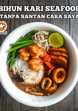 Gambar Bihun Kari Seafood Tanpa Santan Cara Saya