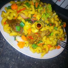 A picture of Stir fried Vegetable pasta.