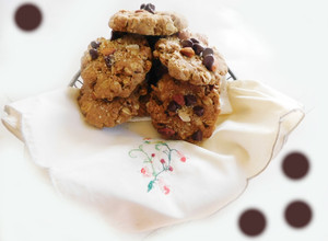 A picture of Yummy heaalthy tasty oats cookies.