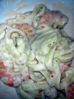A picture of Shrimp Fettuccine Alfredo.