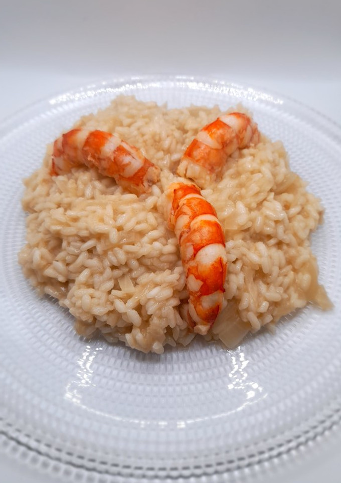 Una foto de Risotto de gambón