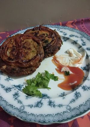 A picture of Chicken Chapli Kabab.