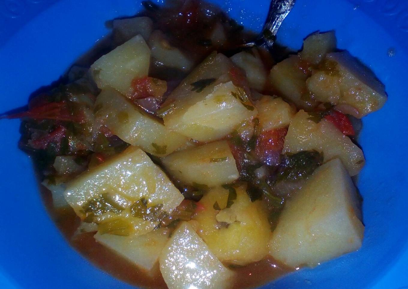 Potato-banana mix