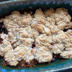 A picture of Breakfast Cobbler with Sourdough Discard Crust.