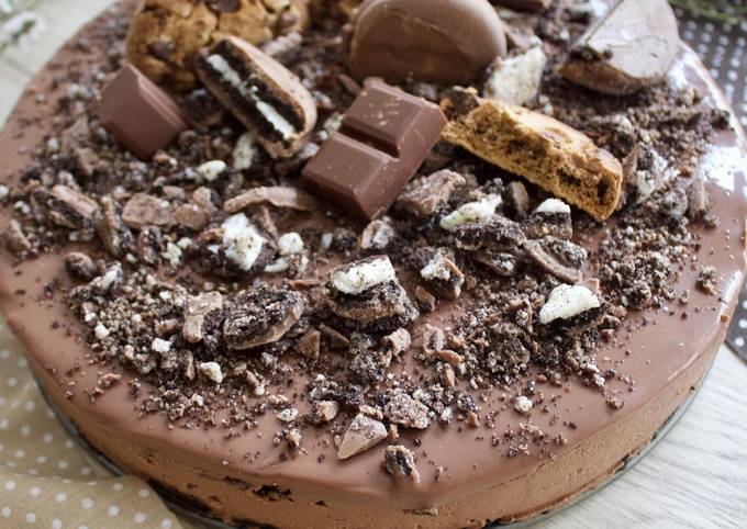 Cheesecake de chocolate y oreo Receta de Comiendo por Ferrolterra - Cookpad