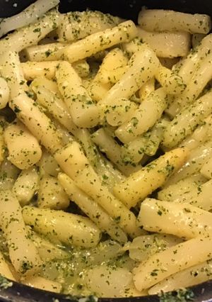 Une photo de Salsifis au citron ail et persil