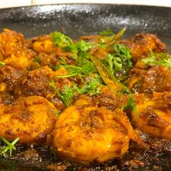A picture of Prawns Tawa Masala.